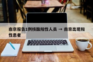 南京报告1例核酸阳性人员 → 南京出现阳性患者