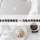 乌鲁木齐疫情报告 → 乌鲁木齐疫情查询