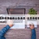 【北京市疫情最新公告消息·北京市疫情最新消息2020】
