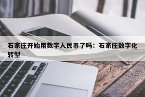 石家庄开始用数字人民币了吗：石家庄数字化转型