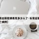 【石家庄新冠病毒死多少人了·石家庄新冠肺炎死亡病例】
